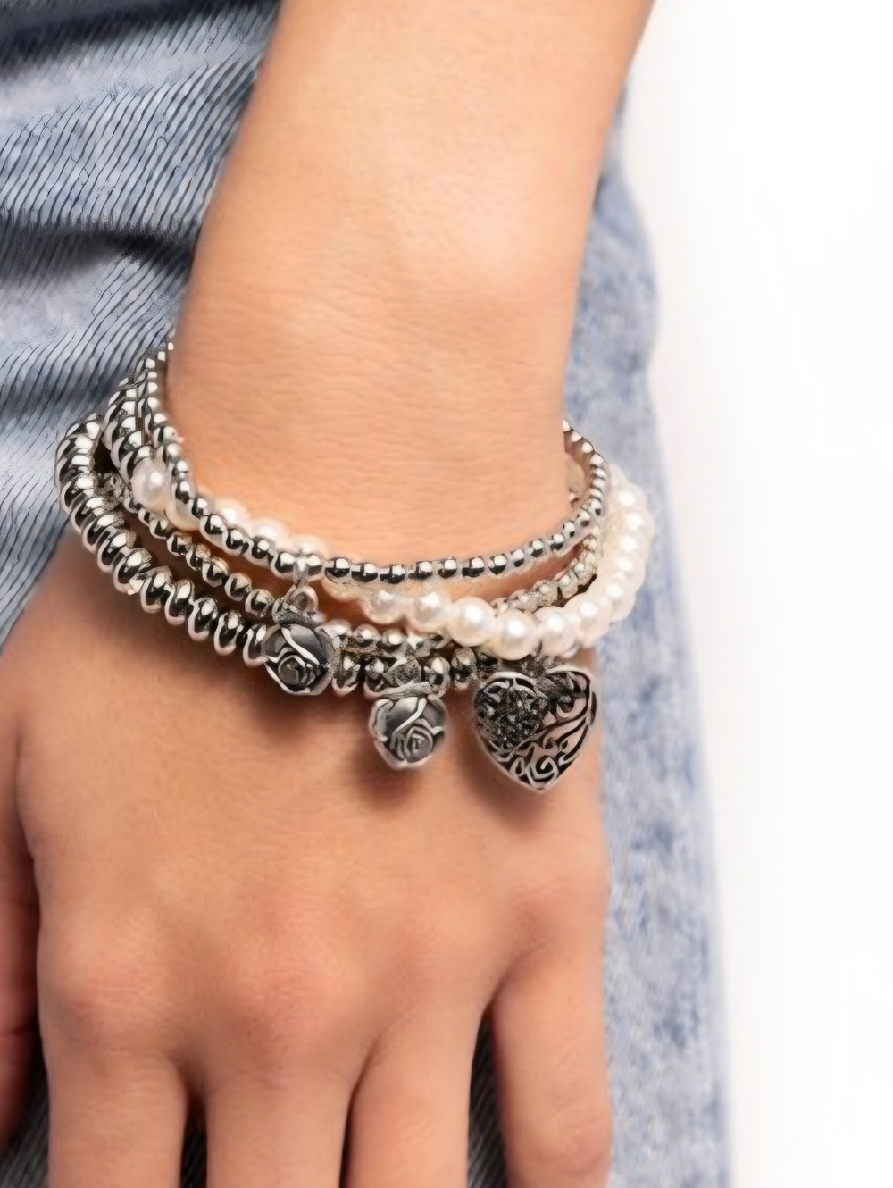Paparazzi Filigre Fairytale White Bracelet NWT